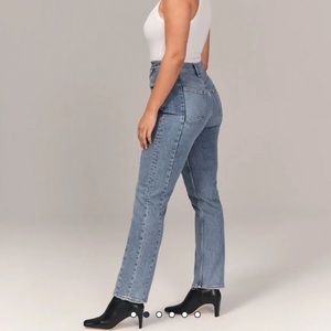 Abercrombie & Fitch Blue Straight Leg Jeans